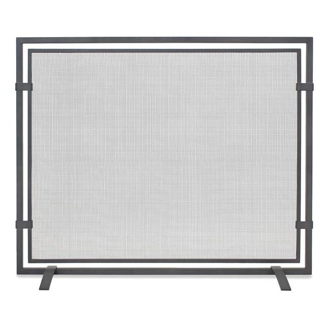 Sinclair Fireplace Screen, Natural Iron, 39x31