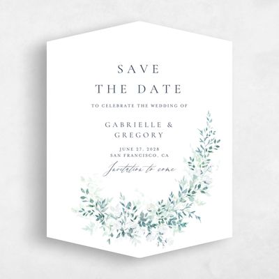 Blue Diamond Wedding Save the Date - Farnham Portrait