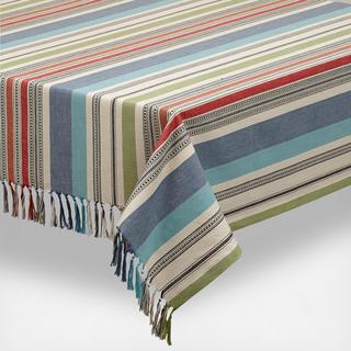 Mediterranean Stripe Tablecloth