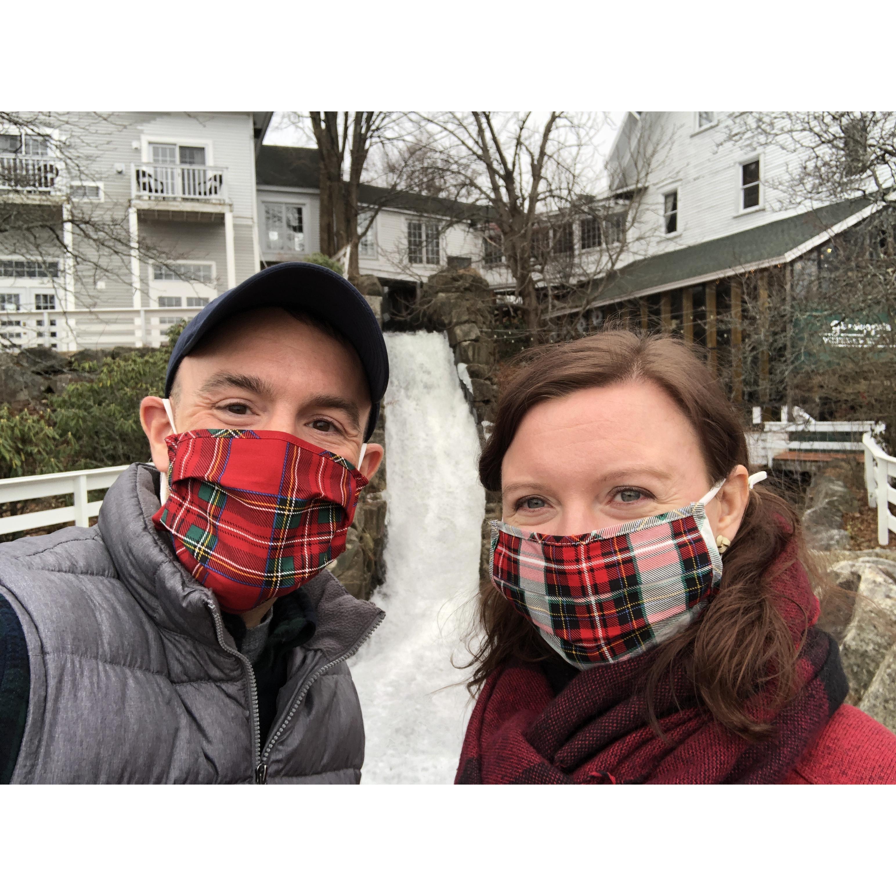 Masked up in Meredith, NH