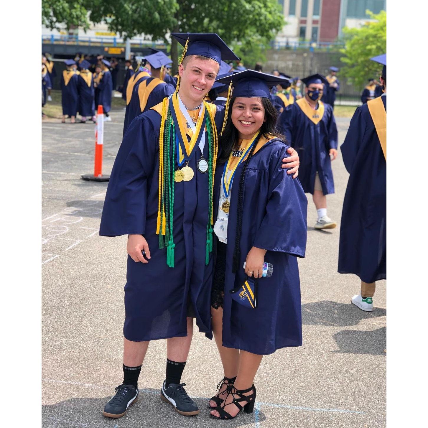 We graduated high school together 2021