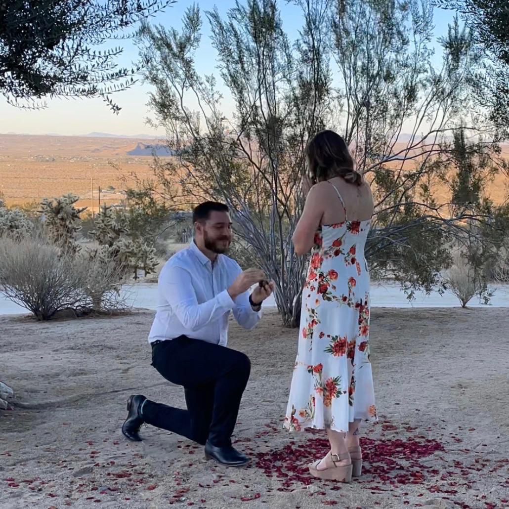 Patrick picked the perfect spot to pop the question!