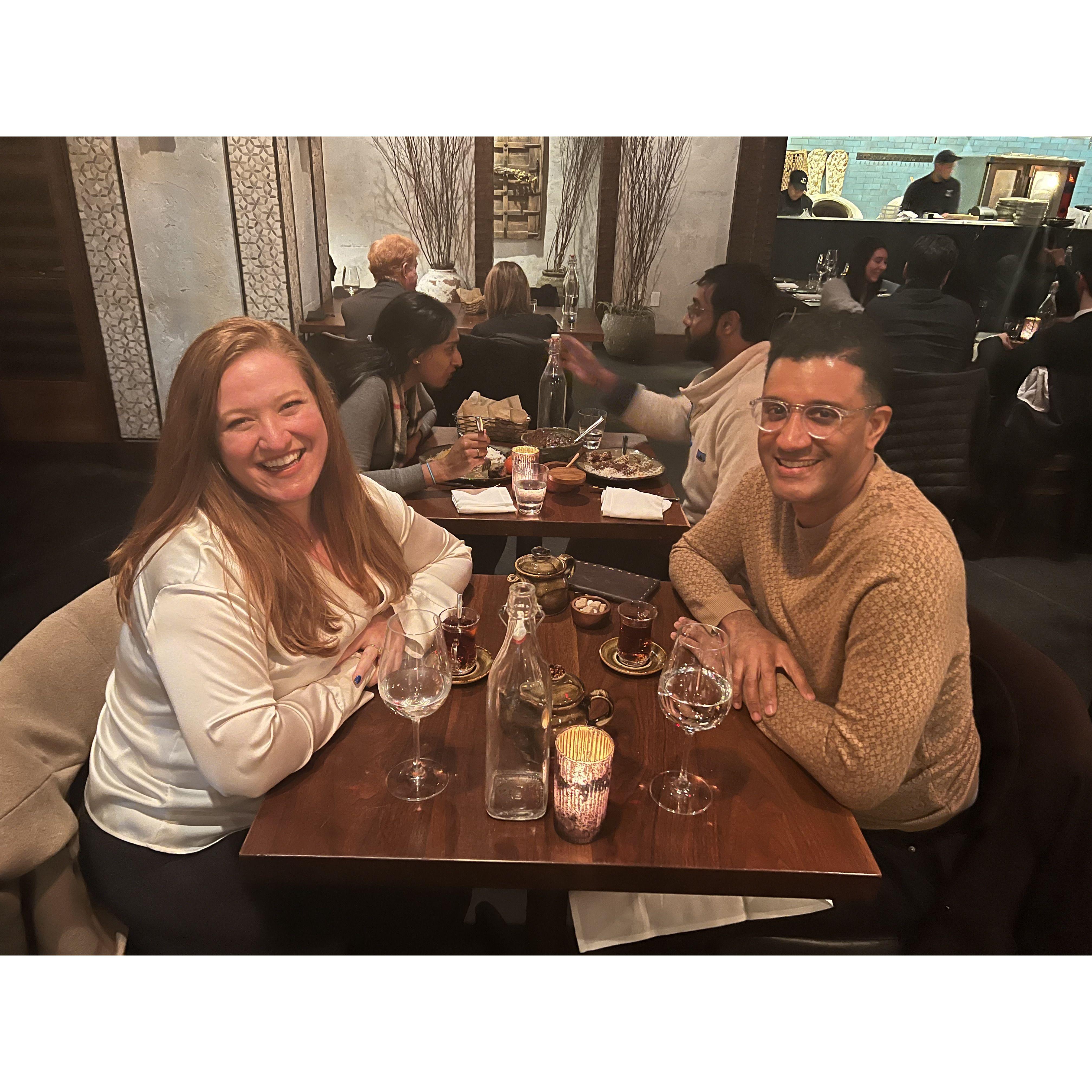 Our first date at Rumi's Kitchen