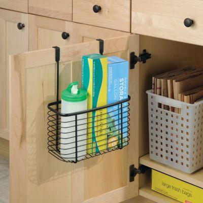 iDesign® Axis Over the Cabinet Large Basket Organizer in Bronze