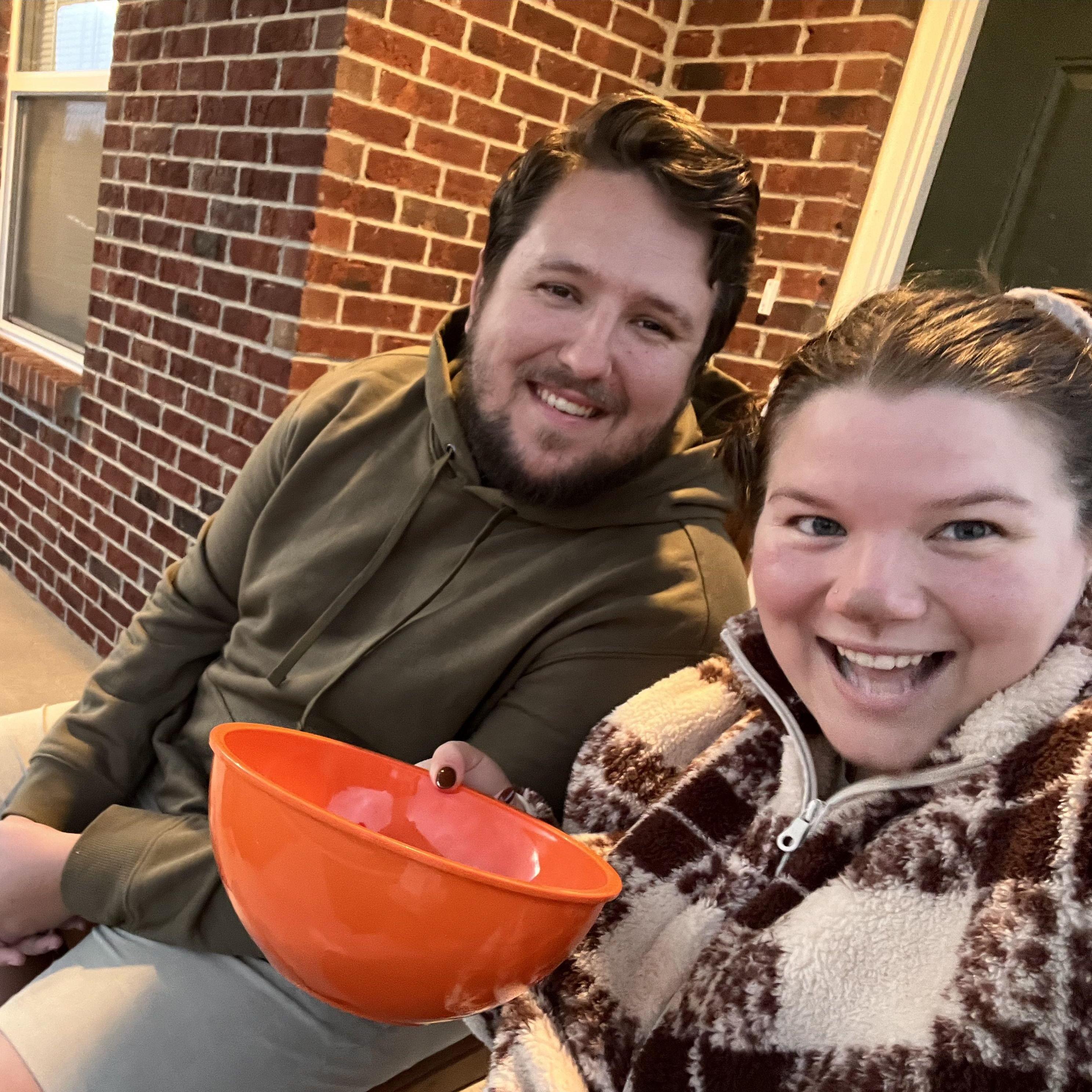 Our first Halloween with Trick or Treaters!
