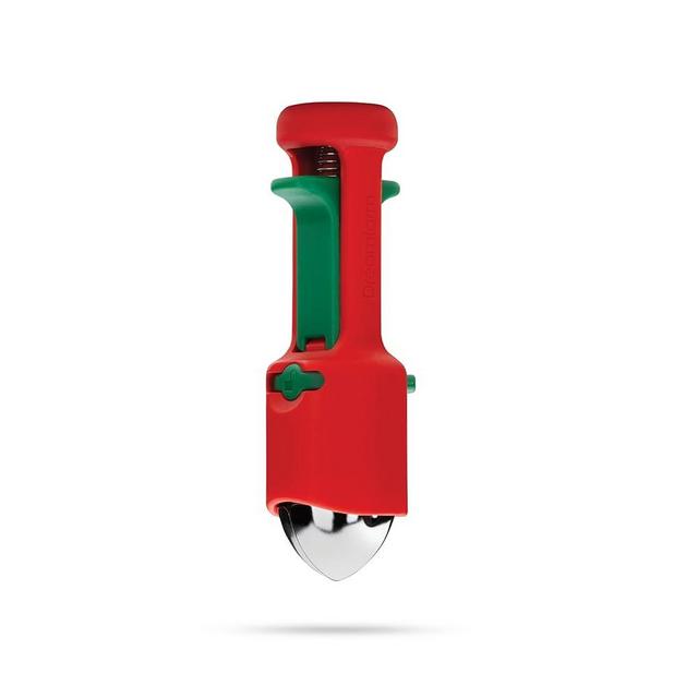 Dreamfarm Hullapit 3-in-1 Fast & Easy Strawberry Huller, Cherry Pitter & Olive Pitter - Red/Green