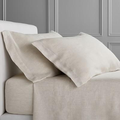 Chambers Italian Washed Linen Sheet Set, Flax