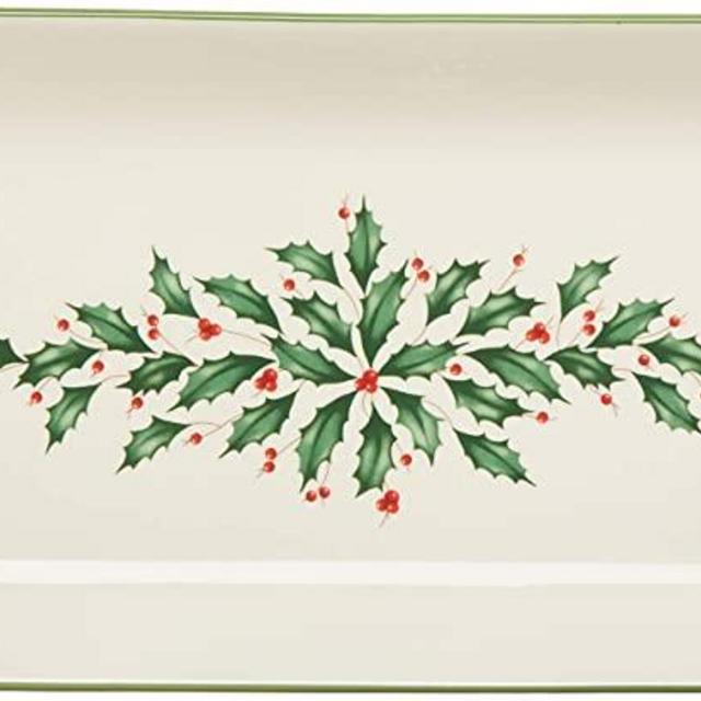 Lenox Holiday Handled Hors D'oeuvre Tray