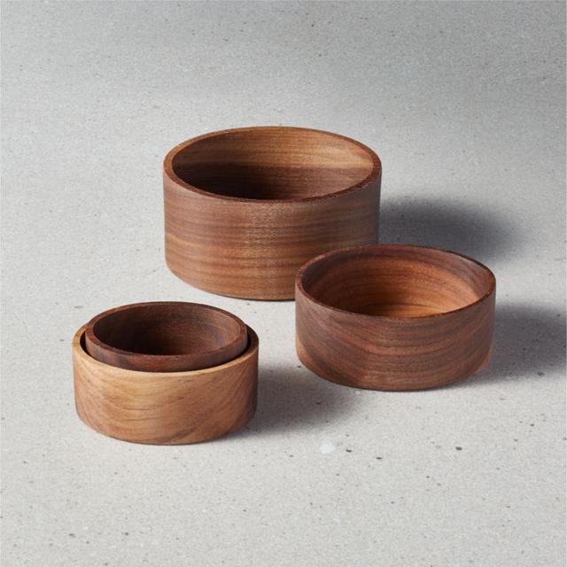 Keep It Exact Walnut Wood Measuring Cups