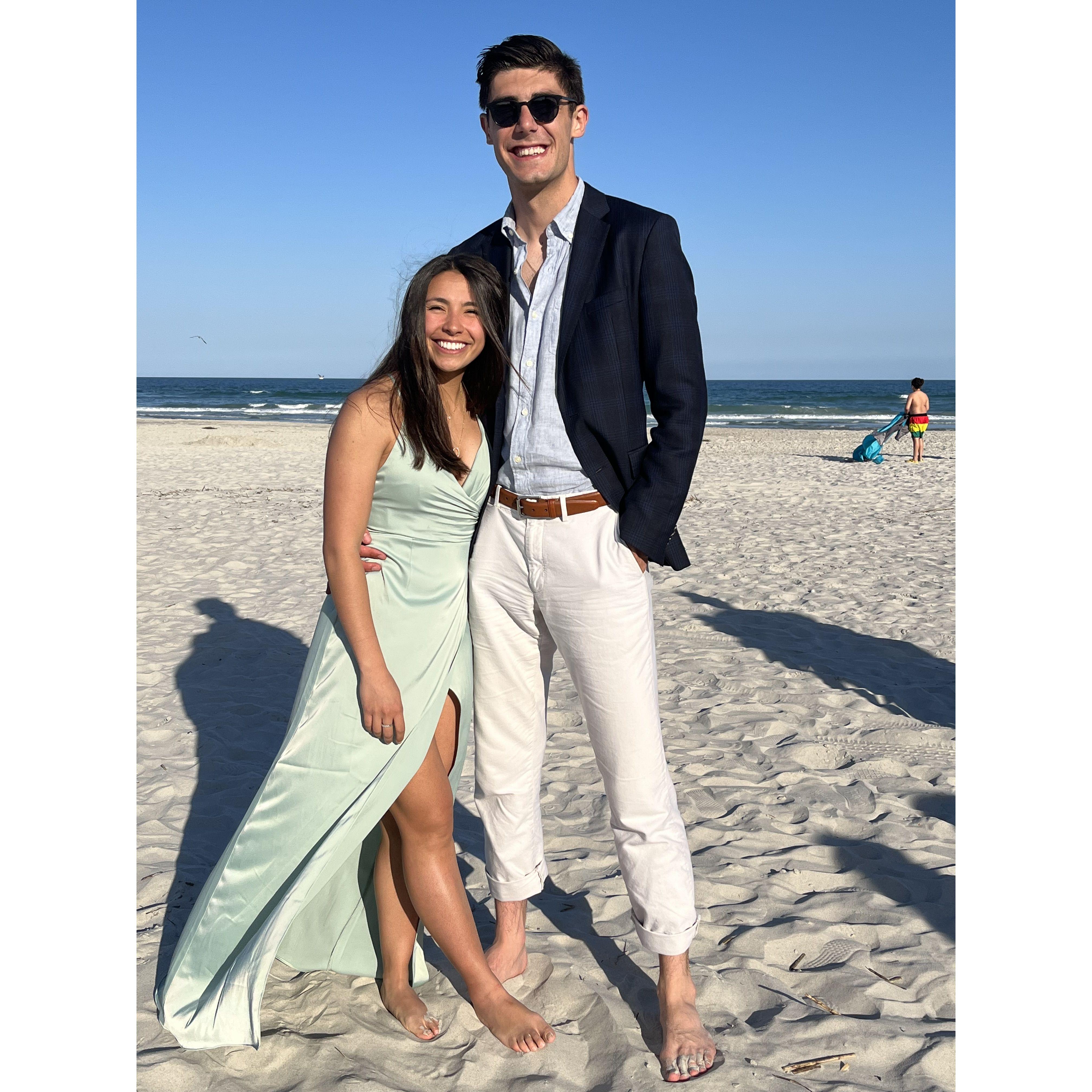 Awaiting our friends Clara and Jimmy's beautiful wedding ceremony in Wrightsville Beach, NC!