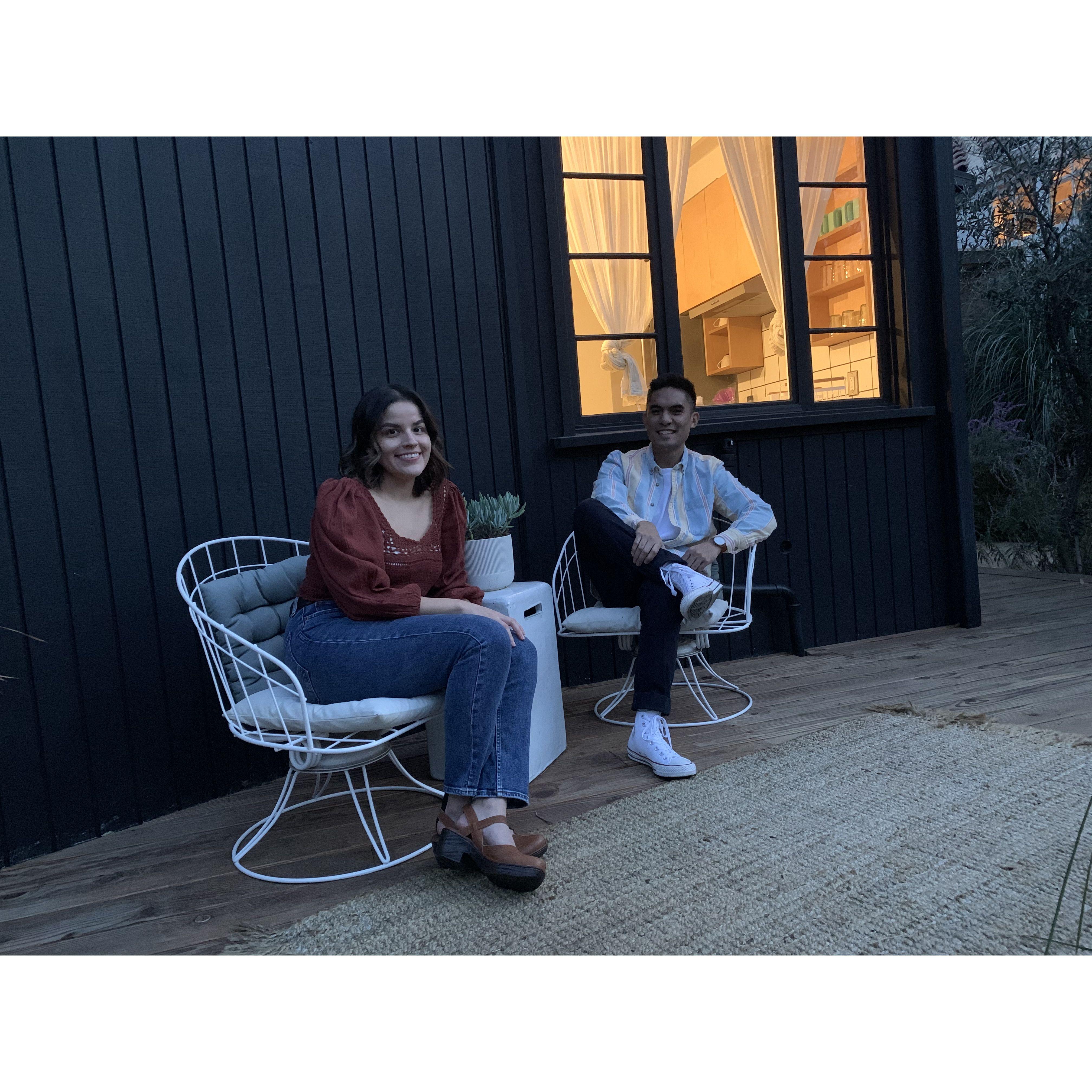 Our 7 year anniversary in Malibu mountains.