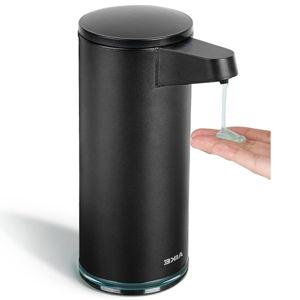 AIKE SensePro Automatic Soap Dispenser Type-C Rechargable, Stainless Matte Black Coating 12.8 fl.oz. for Liquid Soap