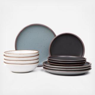 12-Piece Assorted Dinnerware Set, Service for 4