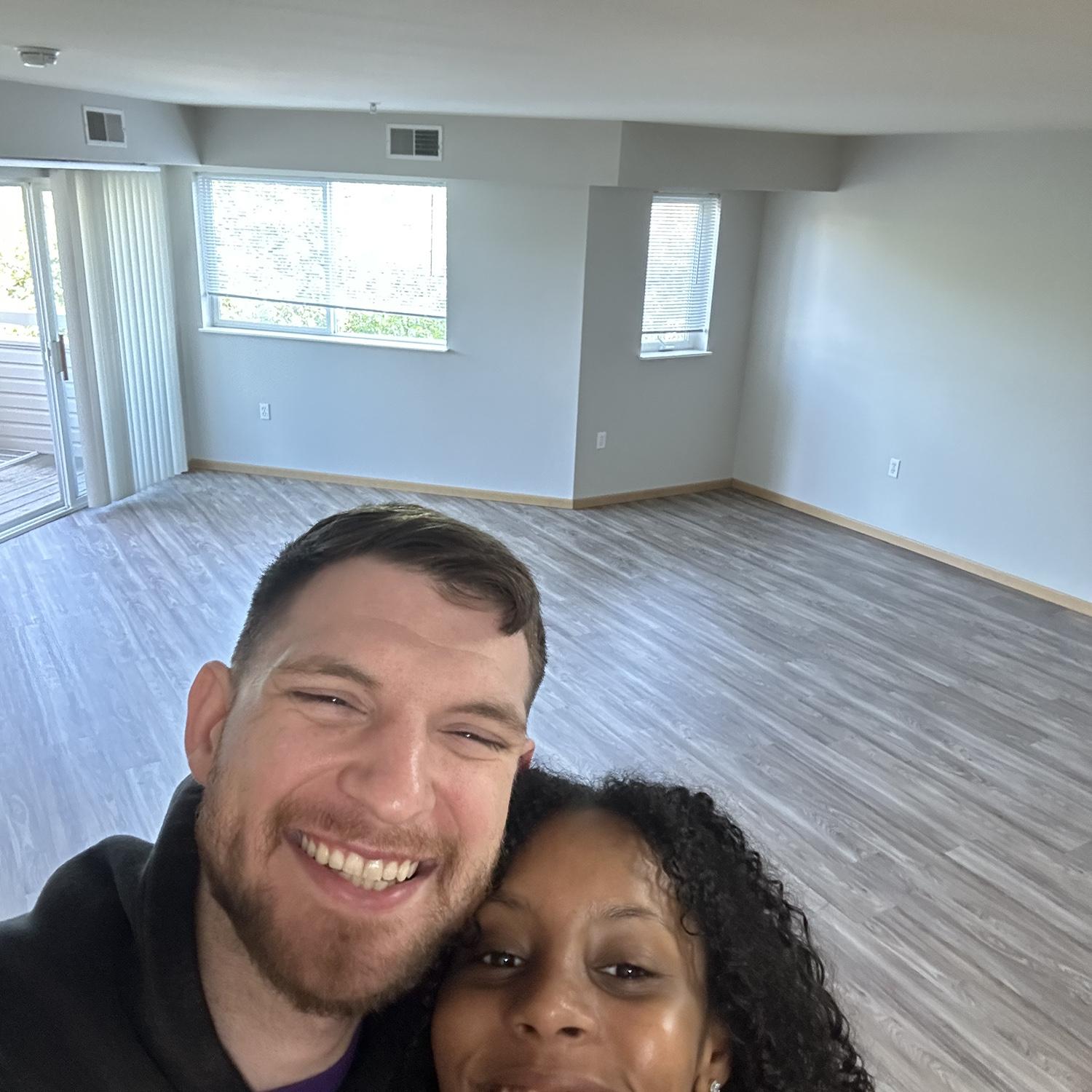 Our first apartment together after moving to Wisconsin. Will always hold a special place in our hearts.