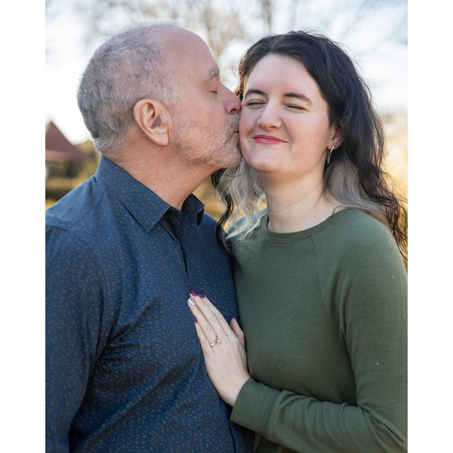 Engagement shoot at Luthy Botanical Garden