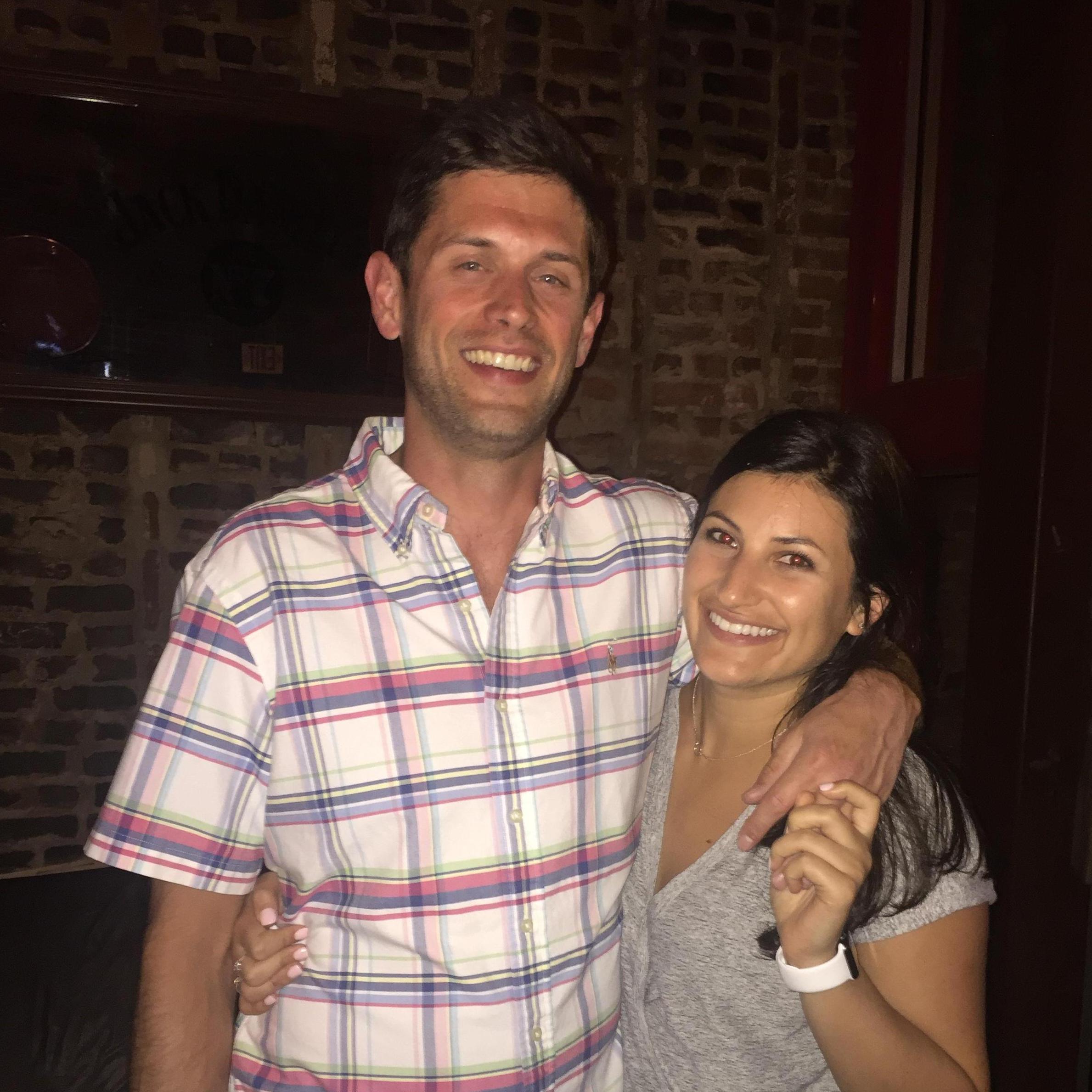 First night in Athens together (Rachel drove 2 hours from work to be there). Who knew they'd be living here a year later? Athens, April 2017