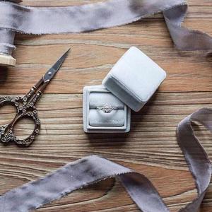 Vintage Ring Box - Something Blue