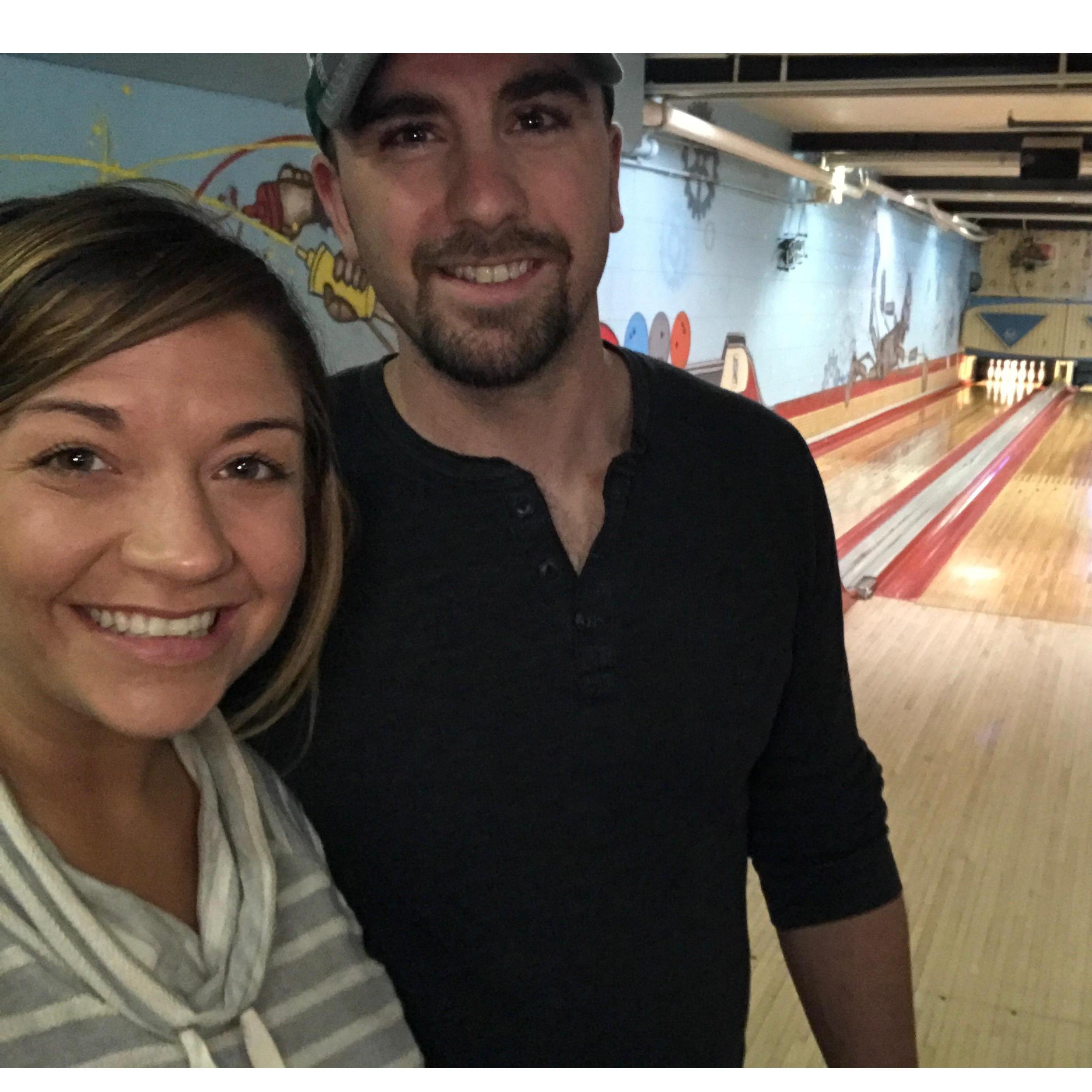Old school bowling for a Fat Kids Club meeting.