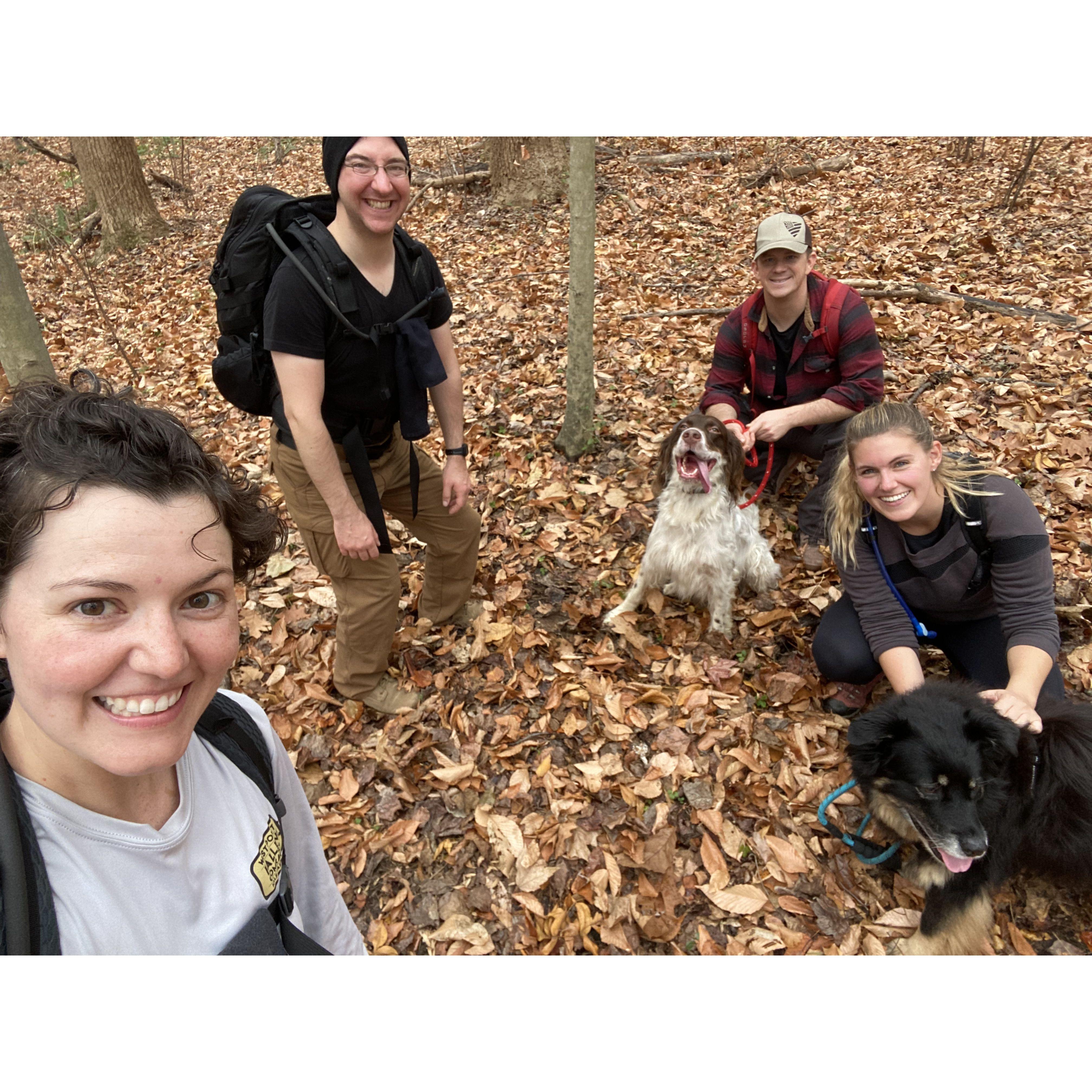 Hiking with our buds