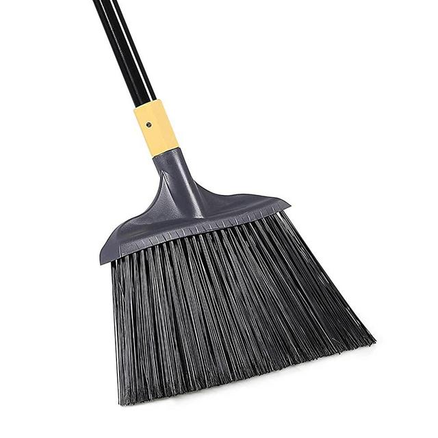 Yocada Heavy-Duty Broom Outdoor Commercial Perfect for Courtyard Garage Lobby Mall Market Floor Home Kitchen Room Office Pet Hair Rubbish 54Inch
