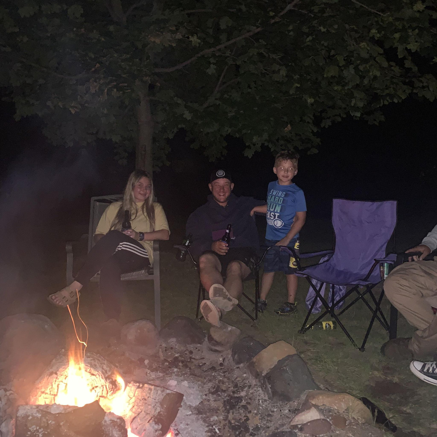 First camping trip together! - Tim and Marilyn's Cabin