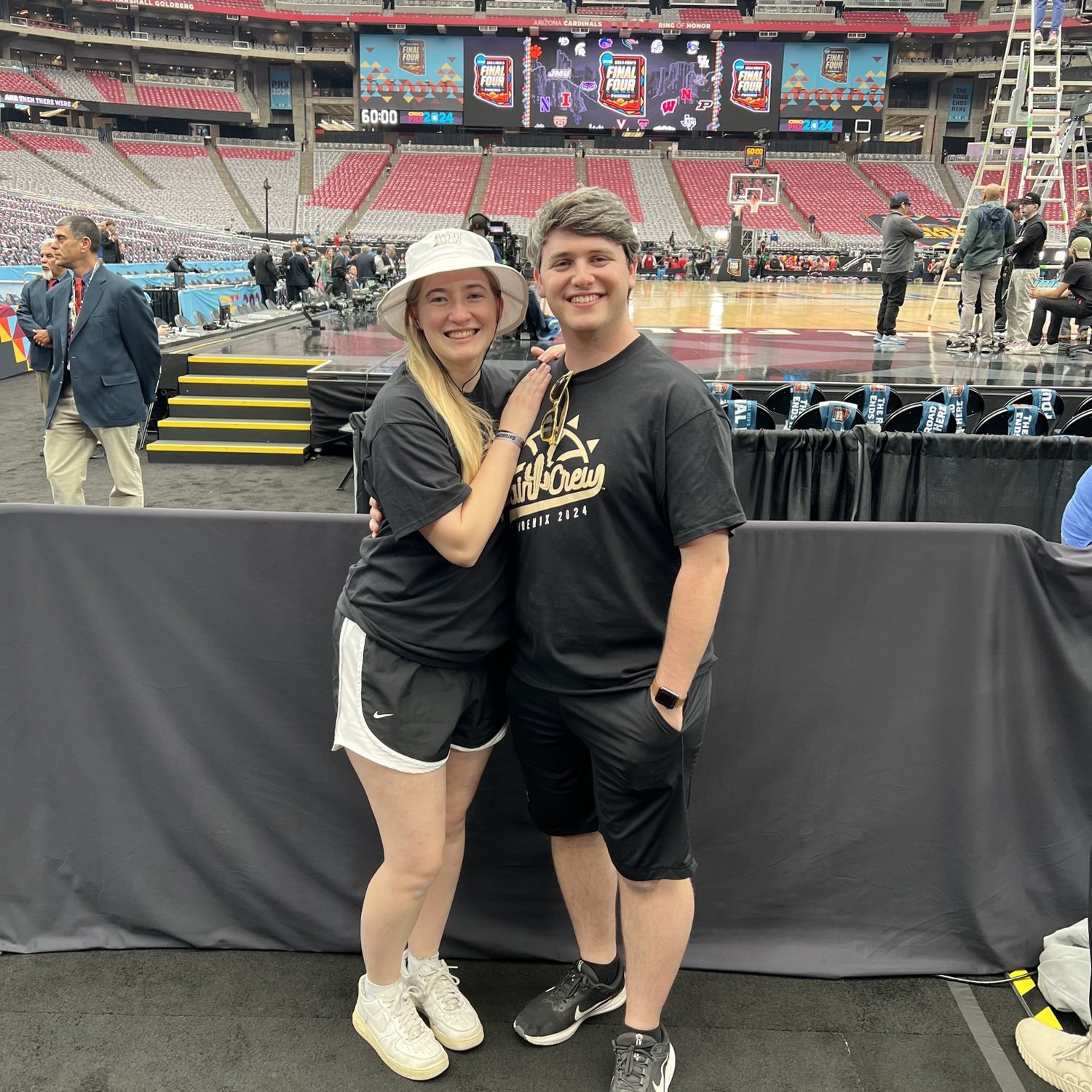 Our experience with Purdue sports as students was capped off with a trip to the Final Four in Phoenix. We won't talk about what happened next...
