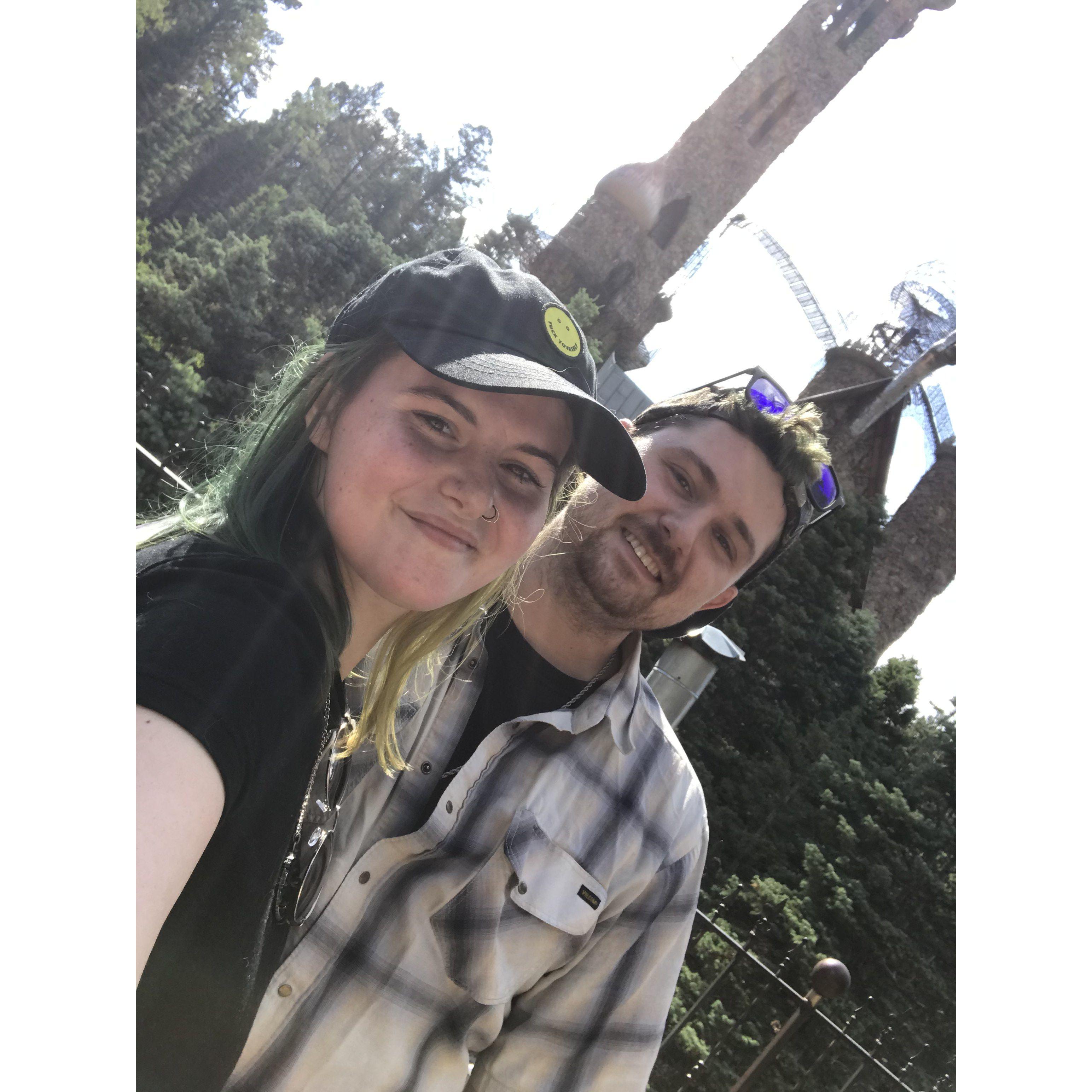 Us exploring Colorado together, seeing Bishops Castle like some little adventures!