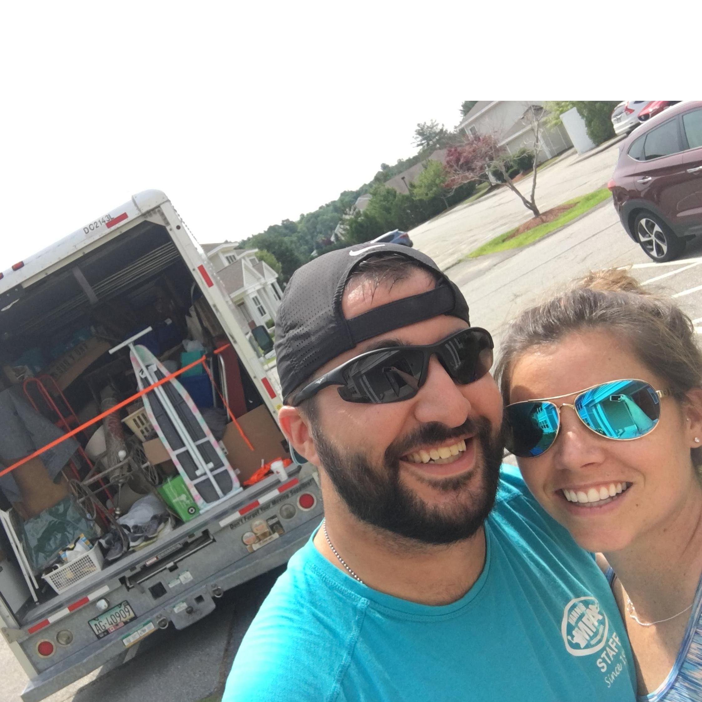 Moving day! Mere’s moving to Maine :) June 2018