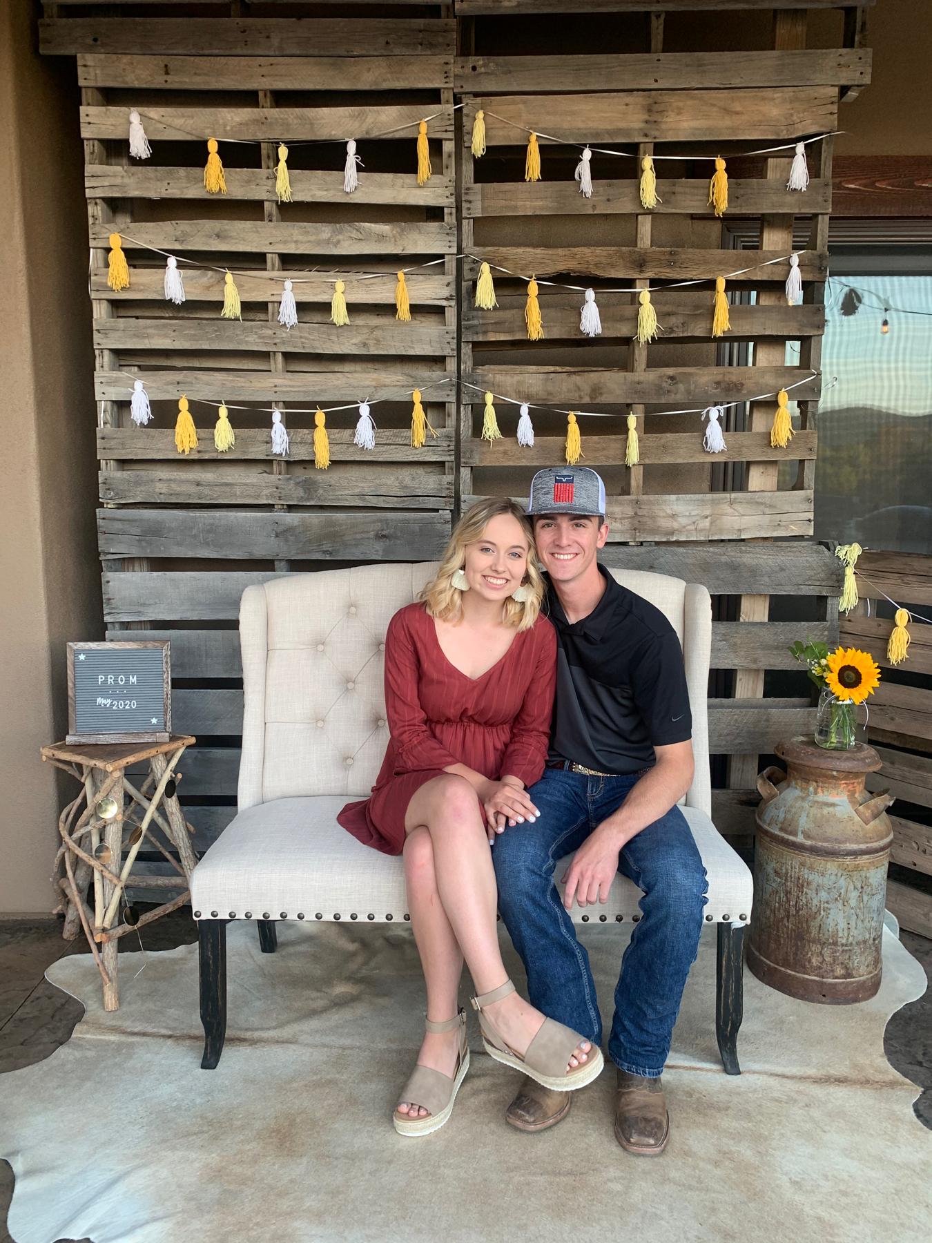 Backyard “prom” thanks to Covid!