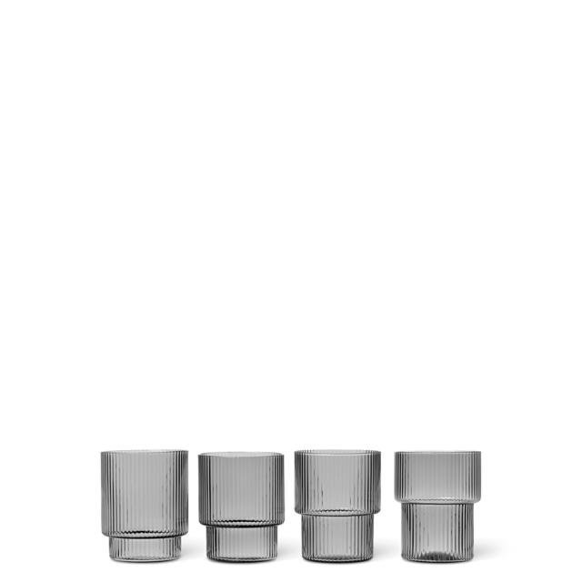 Ferm Ripple Glasses (Set of 4)