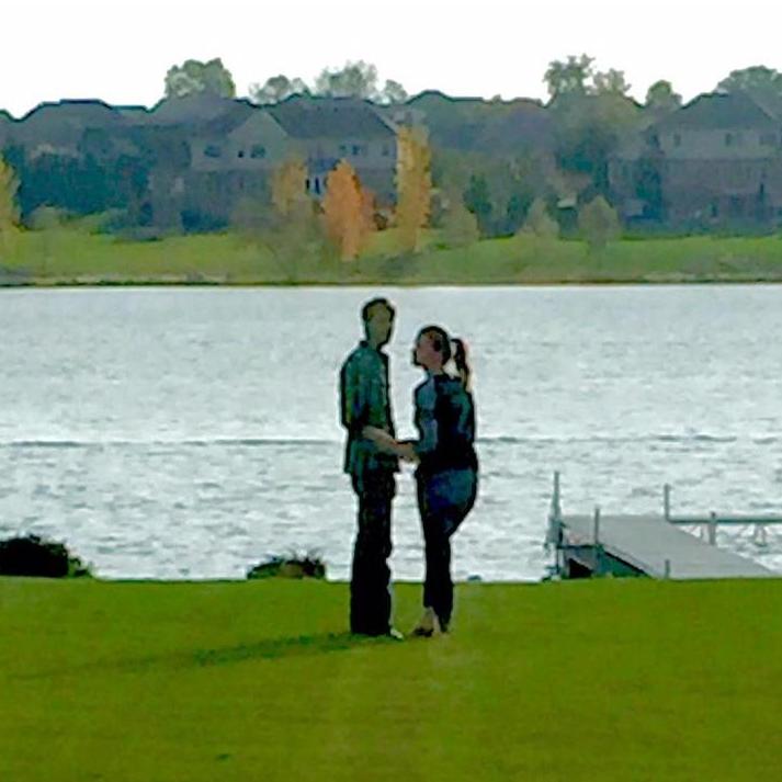 A day out at the lake. This was Mike's first trip to michigan to meet Kirstie's family.