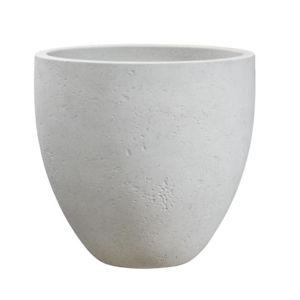 allen + roth Round 19.02-Inches W Large White Resin Indoor/Outdoor Planter