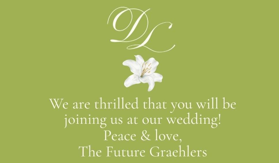The Wedding Website of Lauren Palmer and David Graehler