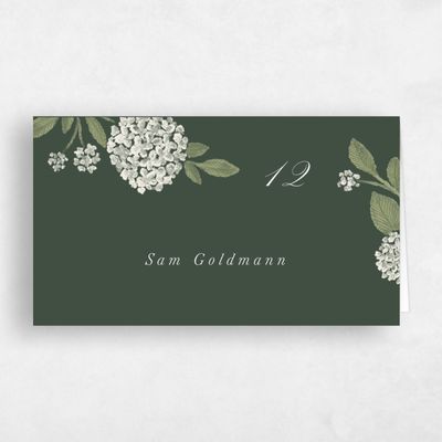 Evergreen Wedding Place Card - Giselda