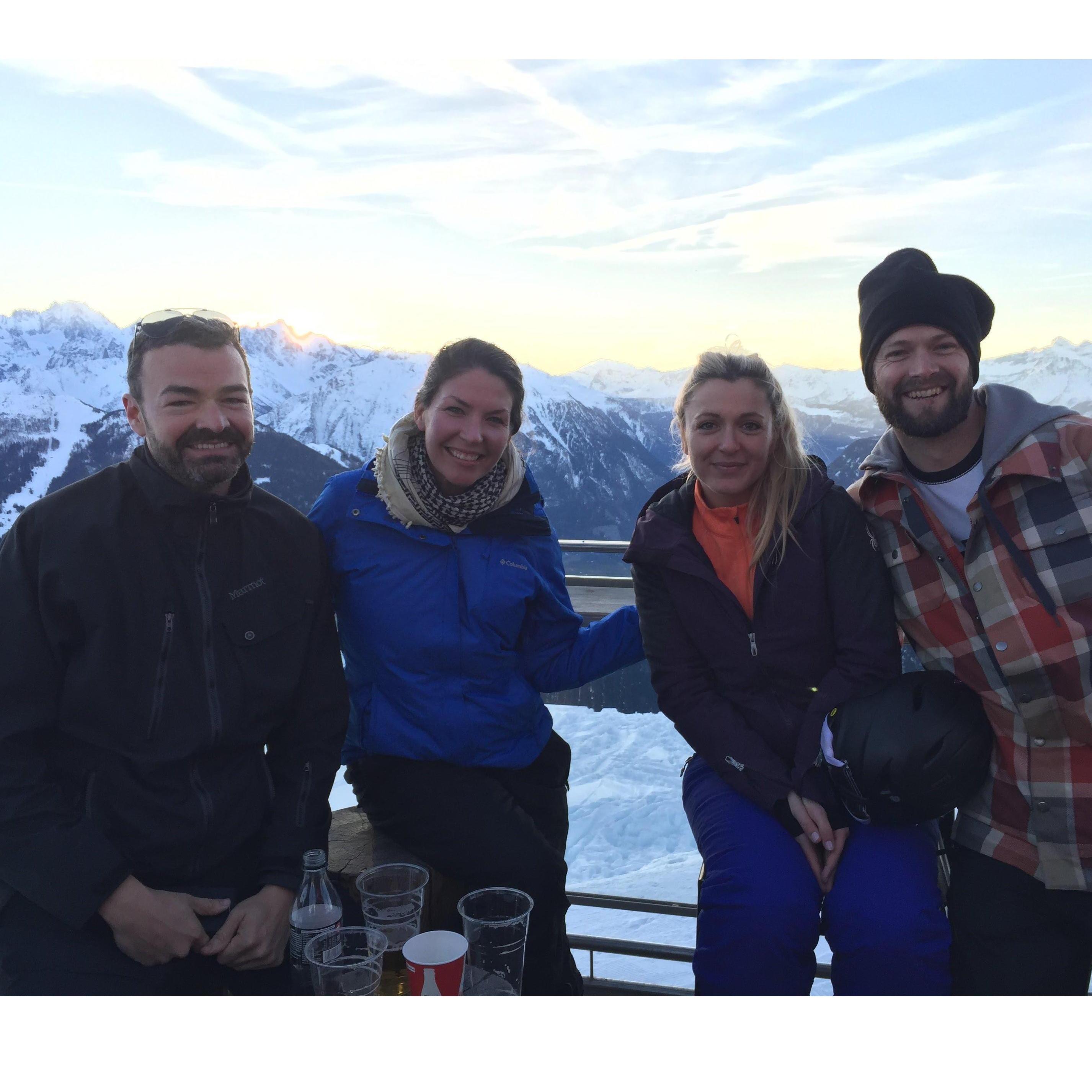 During this ski trip the other couple in the pic got engaged.  It only took us two additional years!