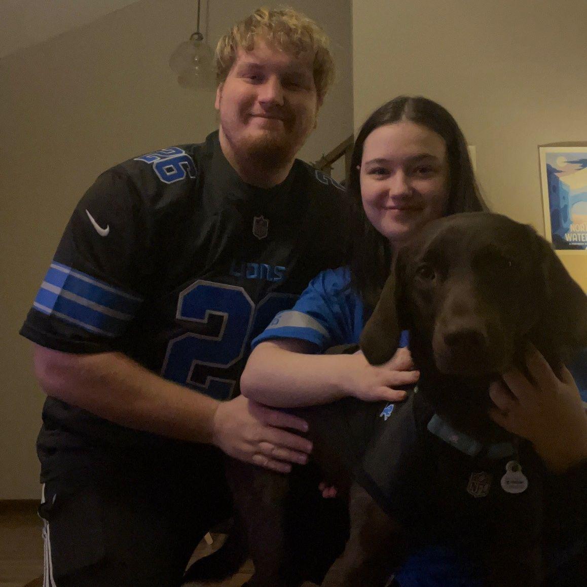Us and Cece ready for a Lions game day!