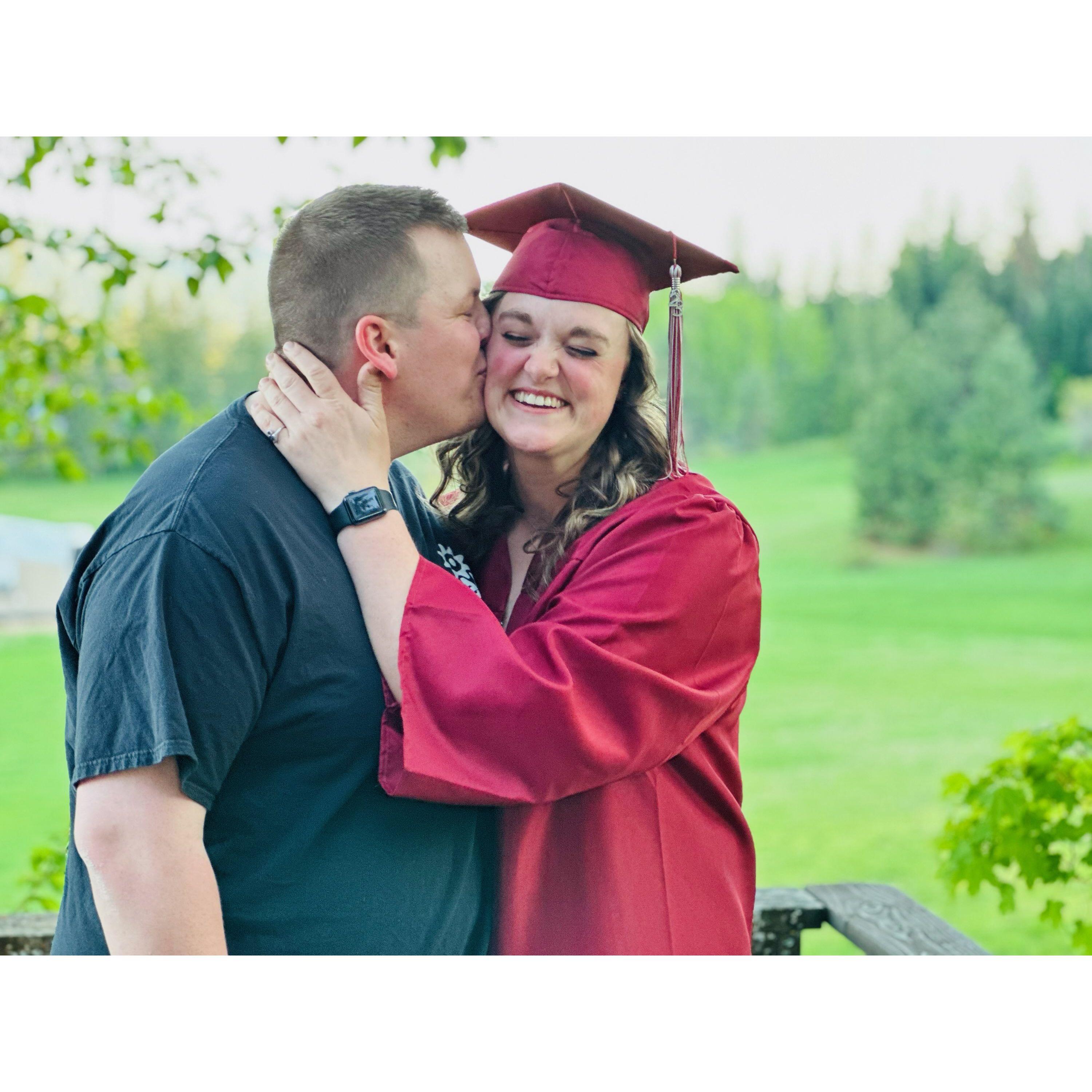 May 12, 2023 - My graduation from North Idaho College.