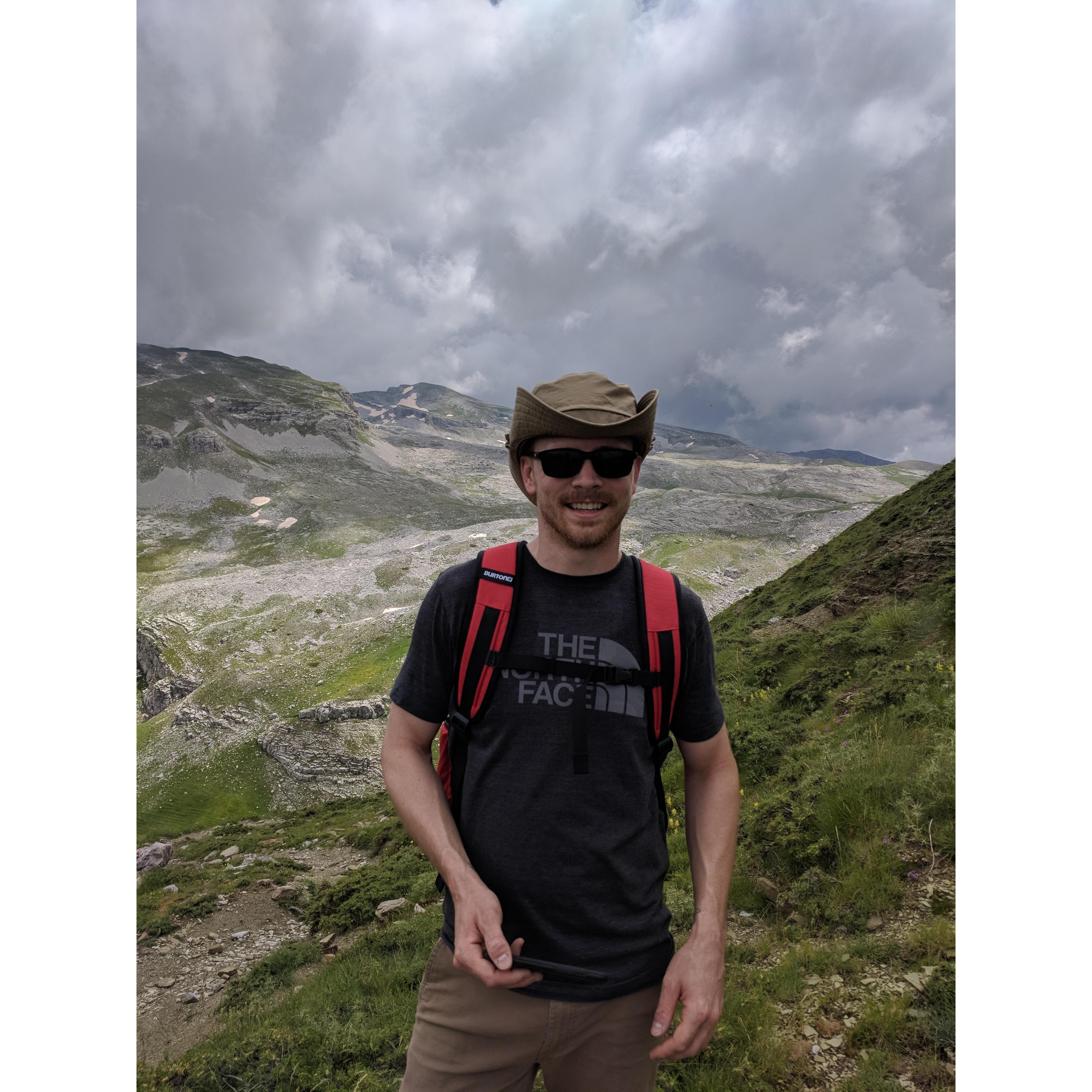Papigo, Greece. Very tall mountain. 2018
