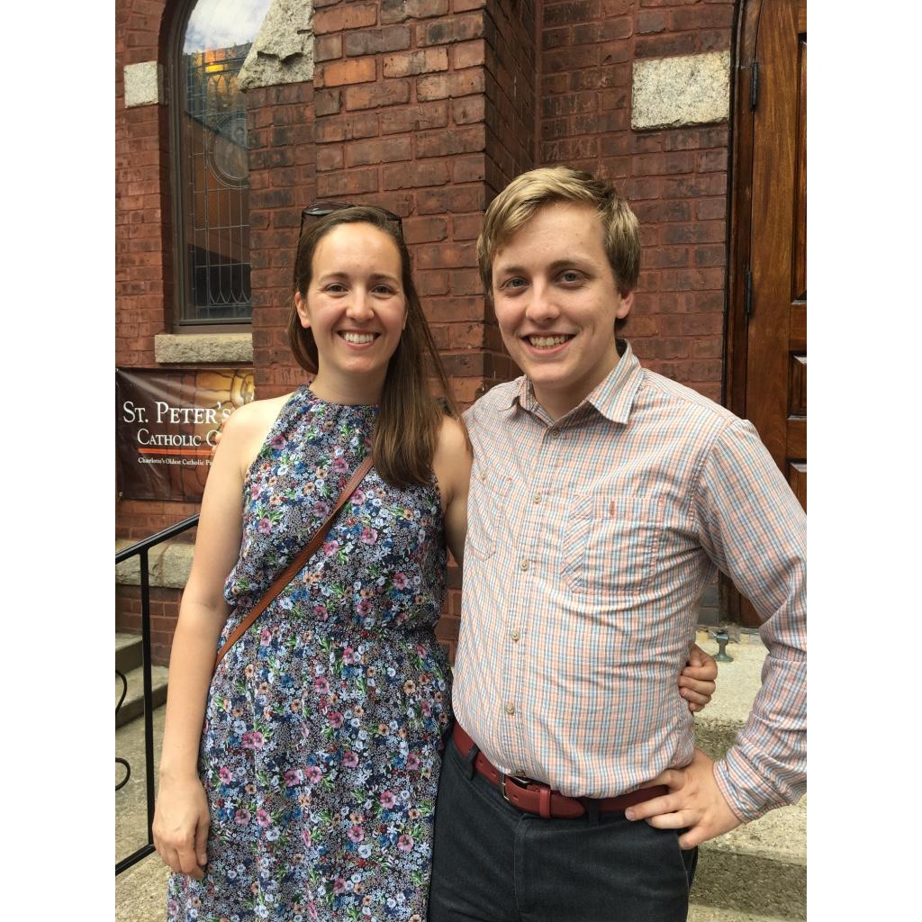 At a wedding in North Carolina