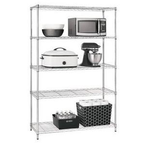 Adjustable 5-Tier Wire Wide Shelving Unit - Chrome - Room Essentials™