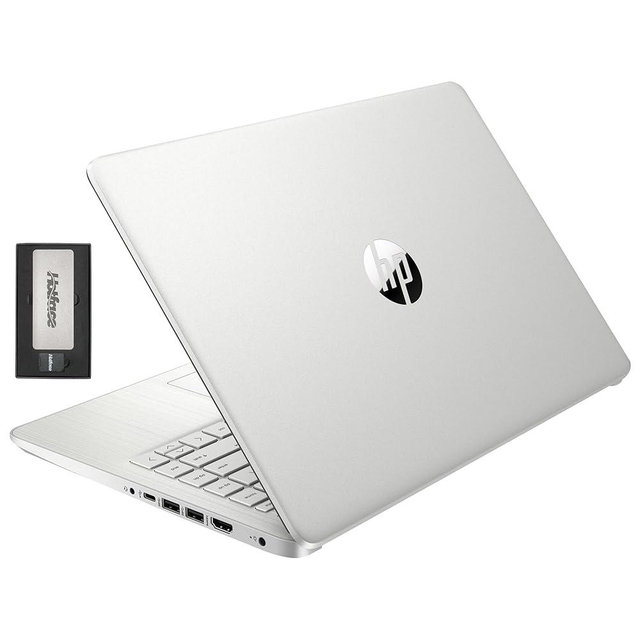 HP Stream 14" HD BrightView Laptop, Intel Processor N150, 16GB RAM, 416GB Storage (128GB eMMC + 288GB Docking Station Set), Intel UHD Graphics, 720p Camera, Wi-Fi, 1 Year Office 365, Win 11 S, Silver