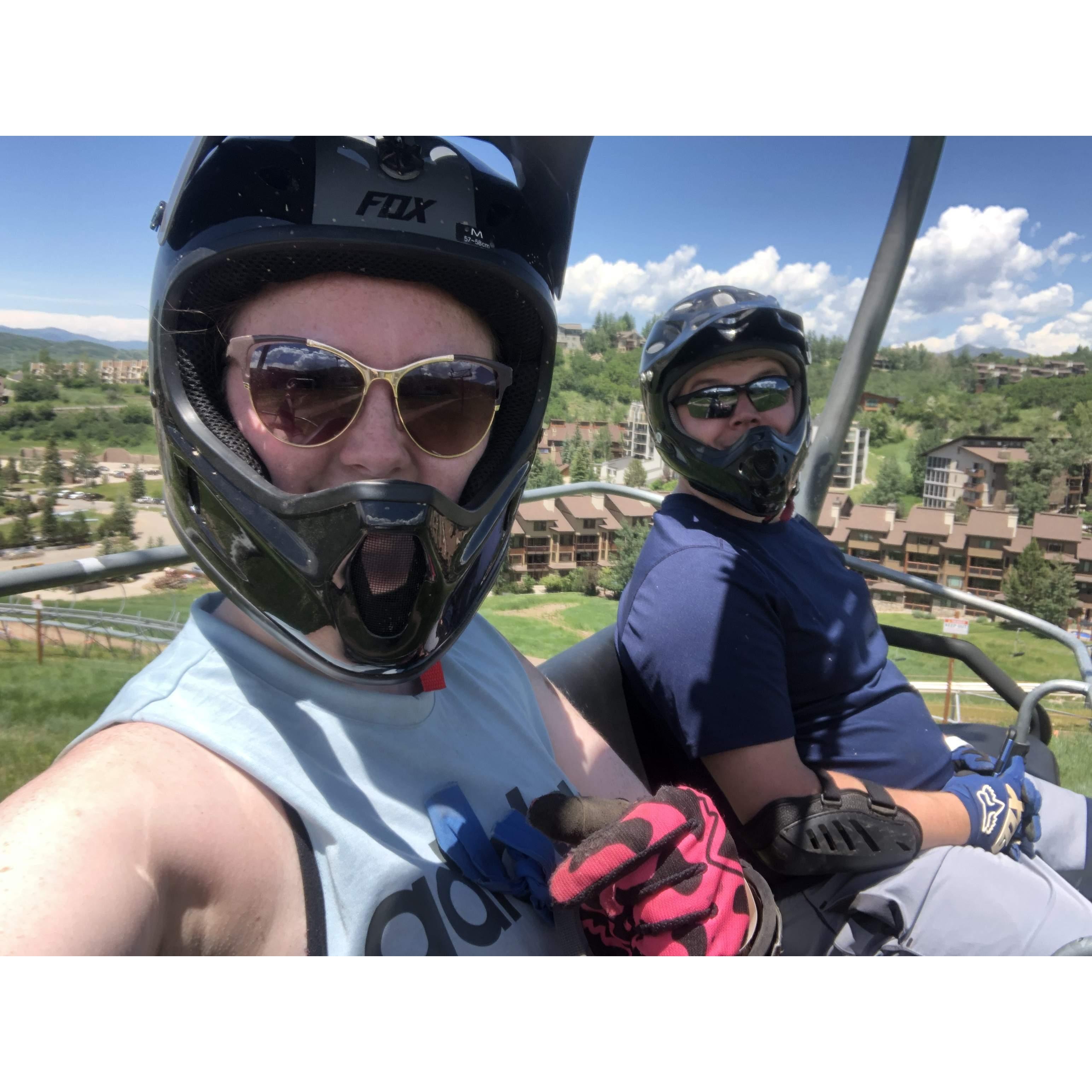 We do some downhill biking in Steamboat Springs
