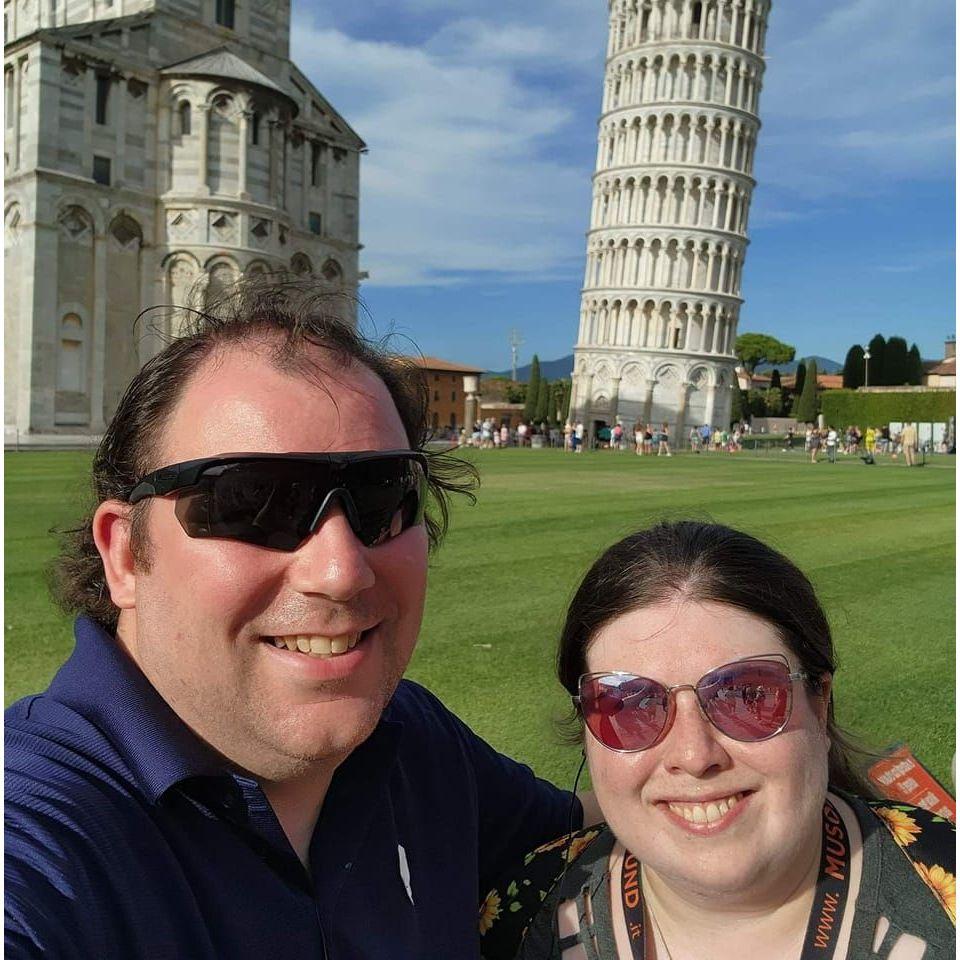 Isabelle loved the Leaning Tower of Pisa, but not as much as she LOVED the baptismal chapel next door!