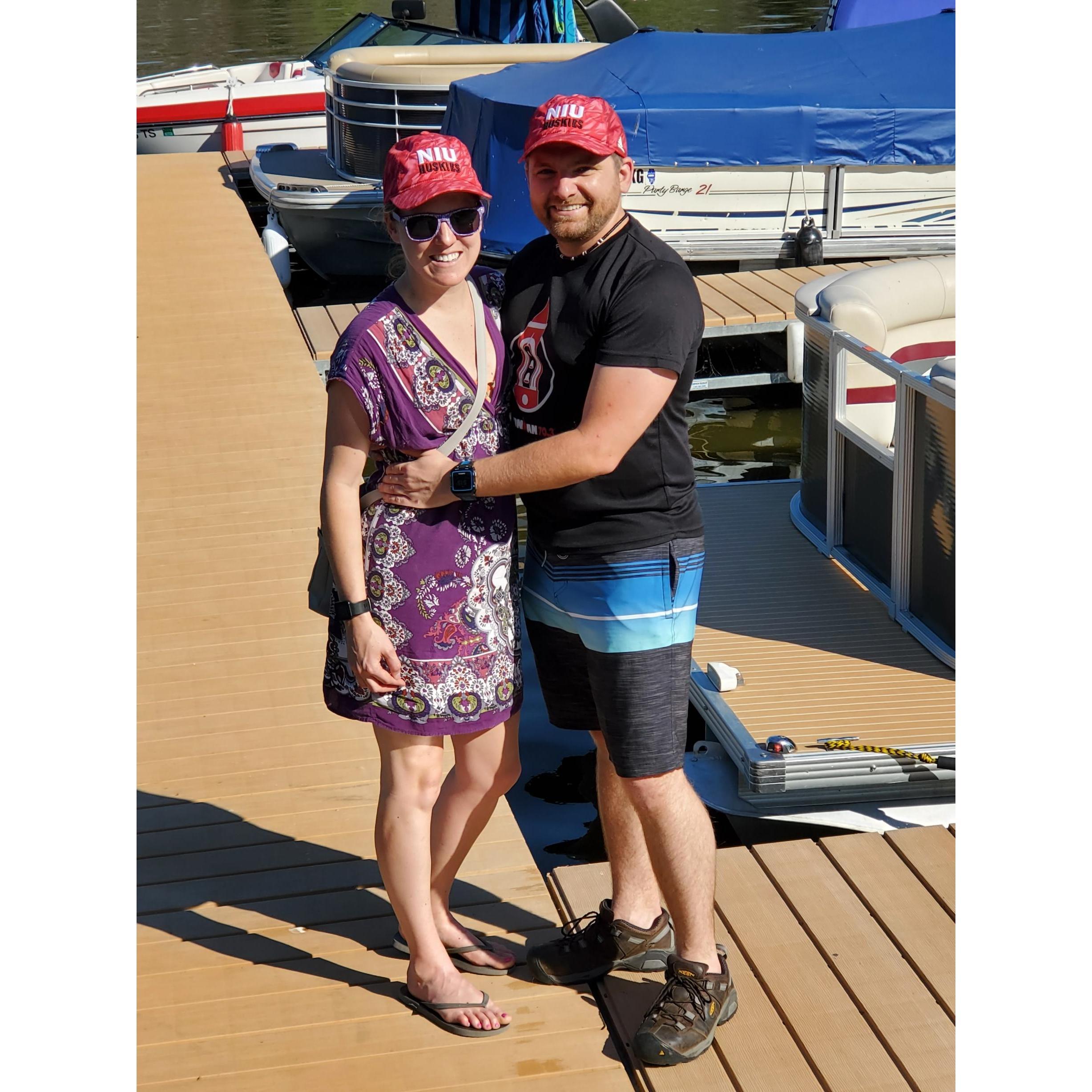 Last minute trip to go boating in Lake Koshkonong