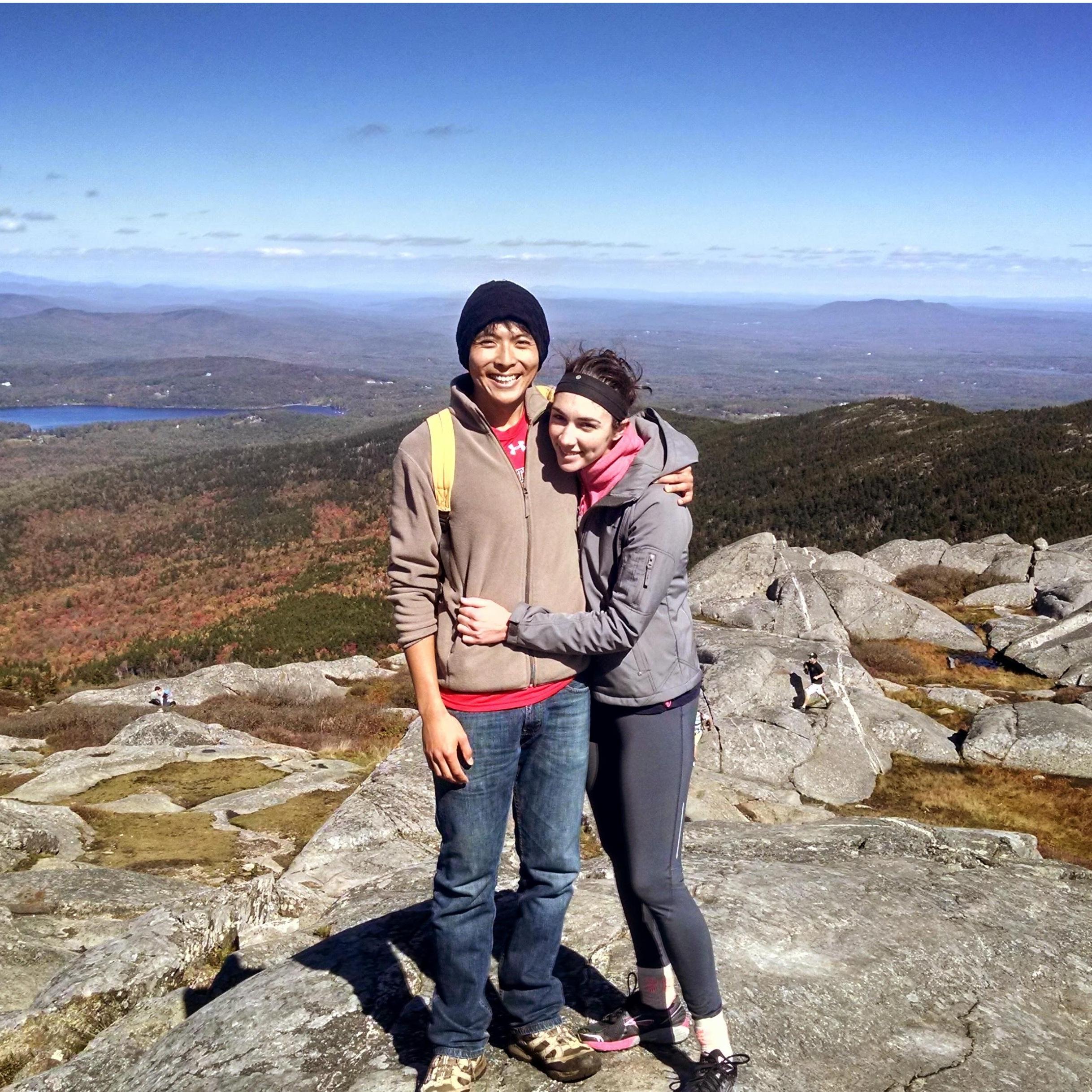 First hike together, October, 2014