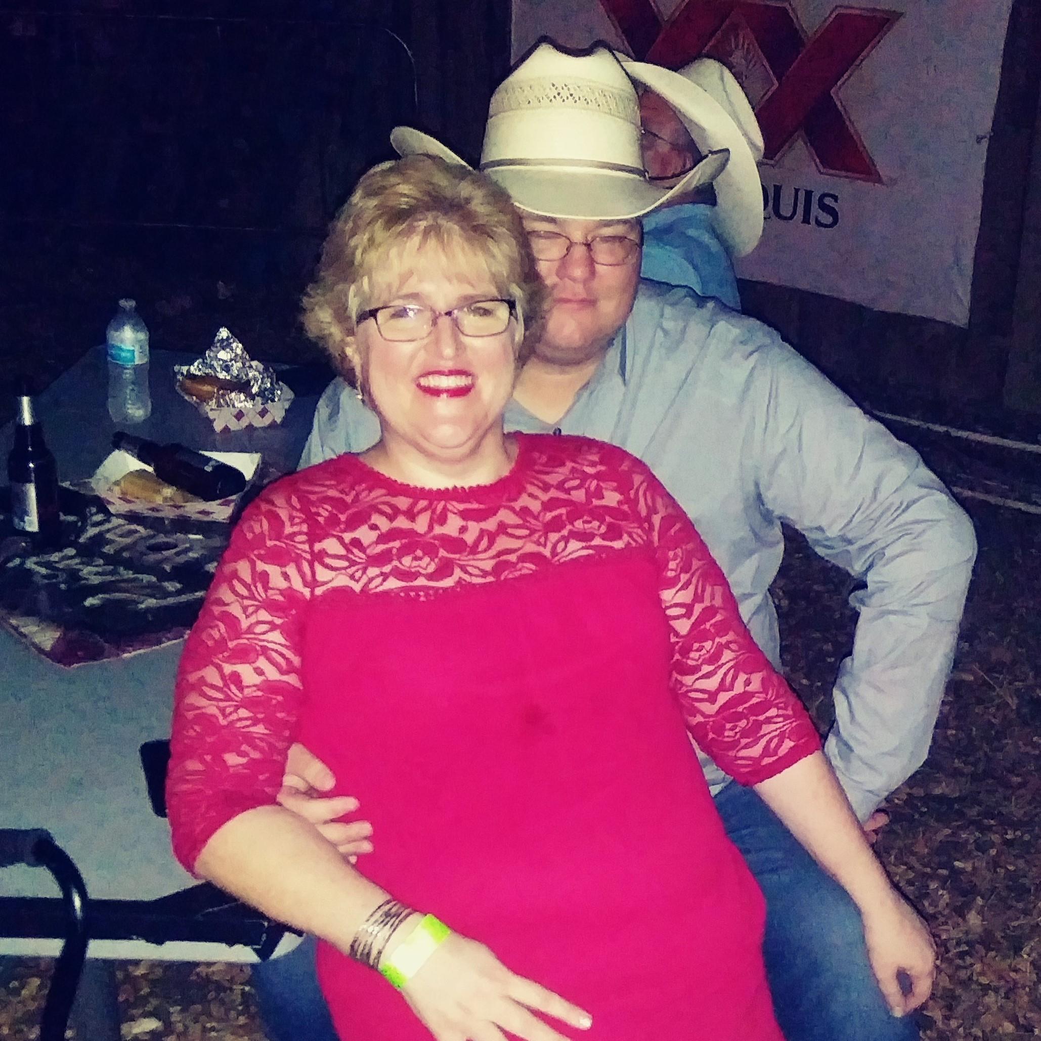 The night we got engaged at a Bellamy Brothers concert.