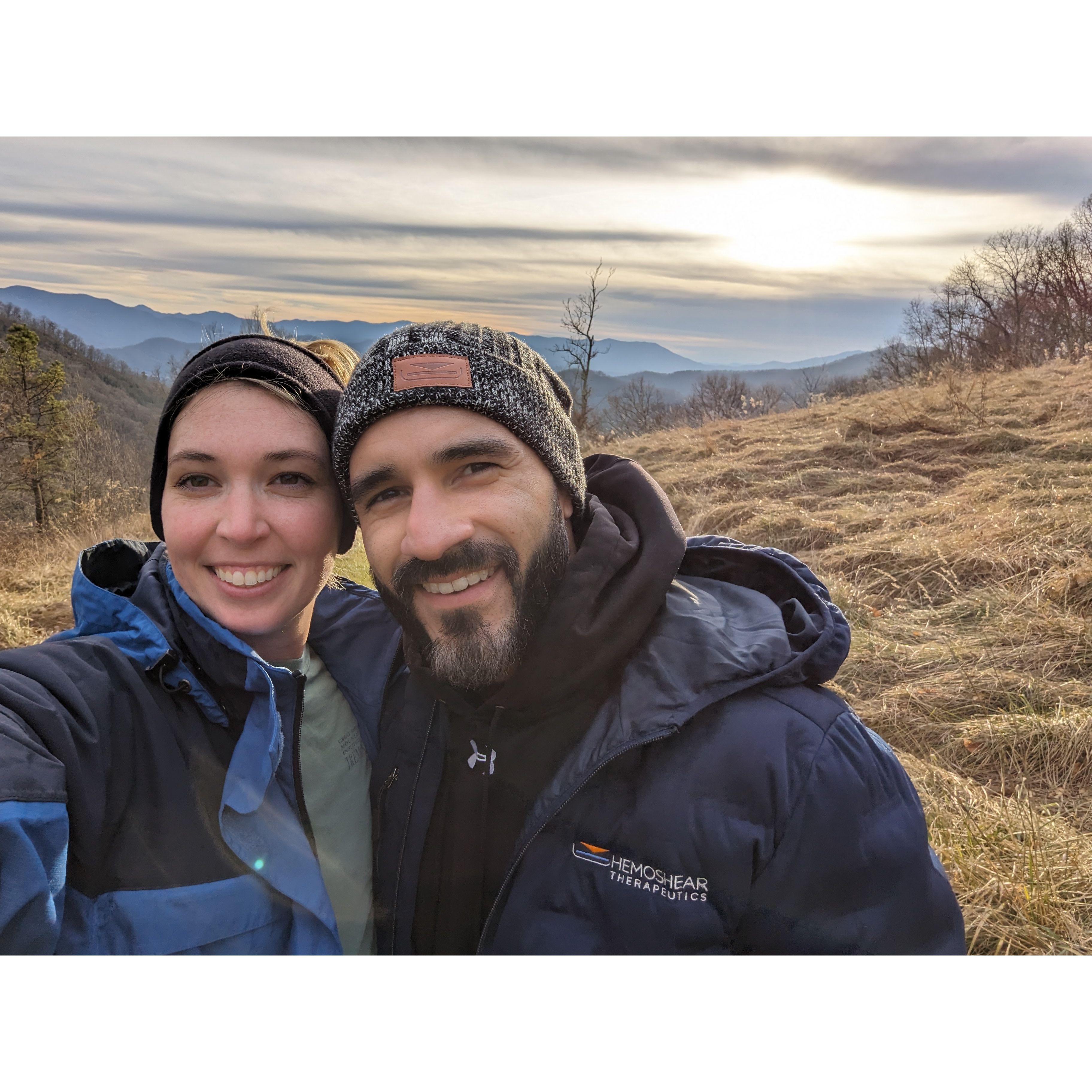 Kaylie essentially crawled her way to the top of this mountain hike, while Gaston ran up the steepest part. They would go back to this getaway many times again.