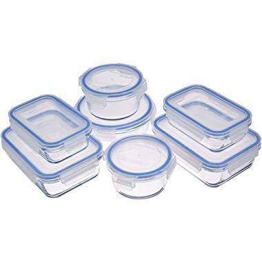 Food Storage Containers 2.5L / 84.5oz, Vtopmart 4 Pieces BPA Free Plas