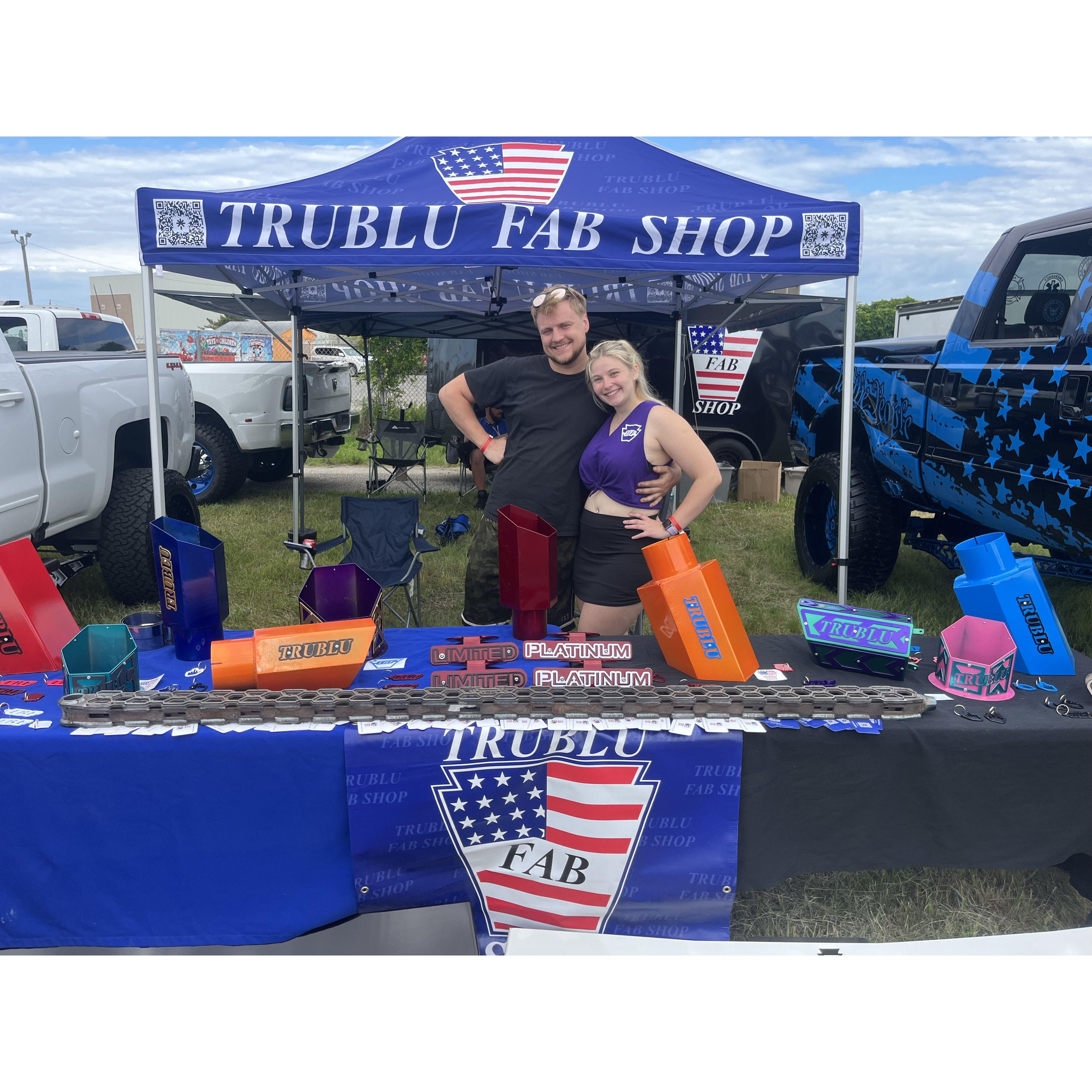 Liz went to every truck show to support Jordan & his business