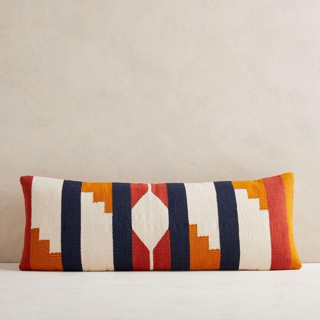 Woven Alta Pillow Cover, 14"x36", Ginger